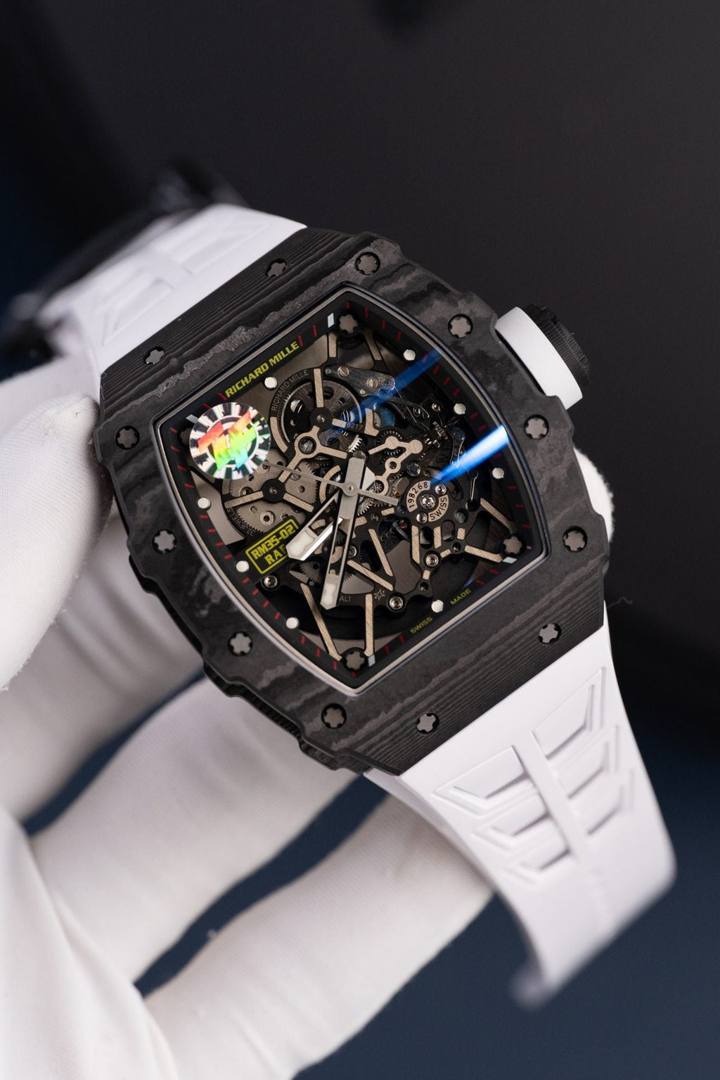 Richard Mille Rm35-02 White Watch Carbon Super Light 44mm