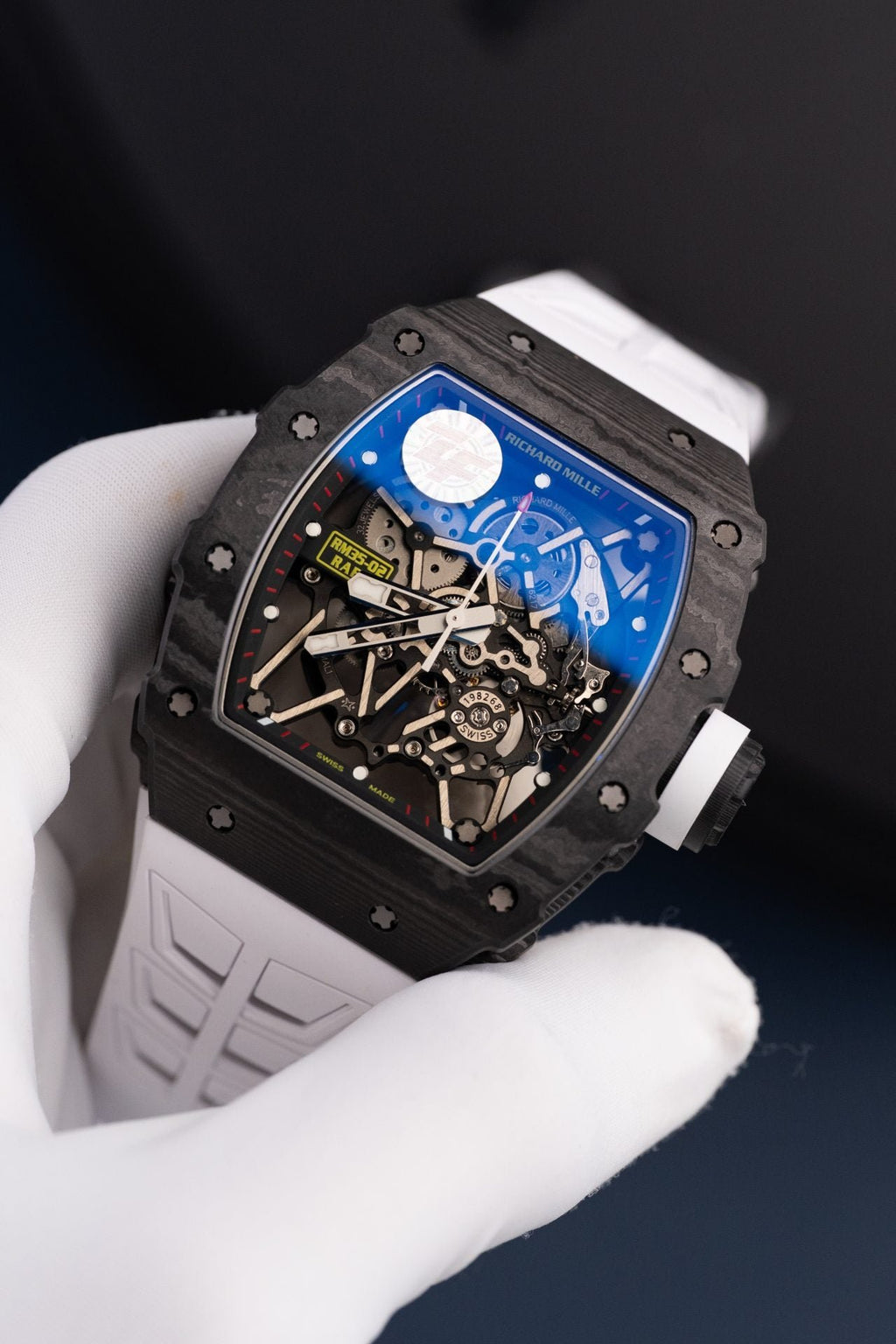 Richard Mille Rm35-02 White Watch Carbon Super Light 44mm