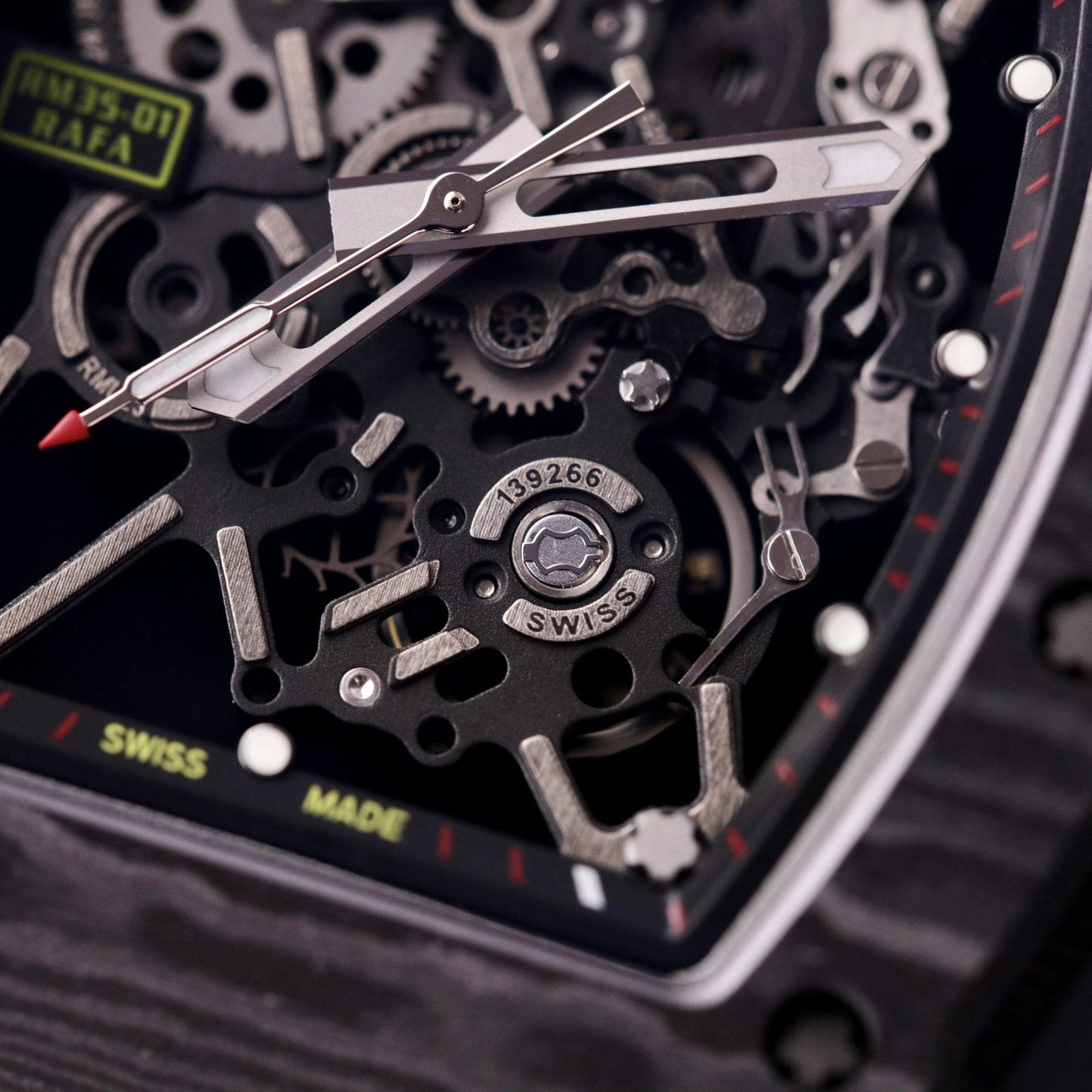 Richard Mille  Watch RM35-01 Carbon Rubber Strap 44mm