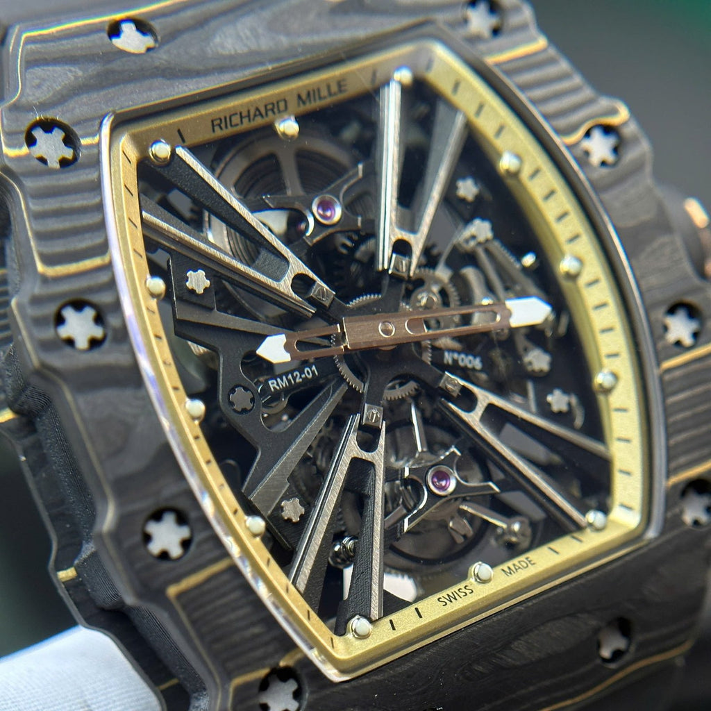 Richard Mille Tourbillon RM12-01  Watch Carbon Super Light 39.3x48mm