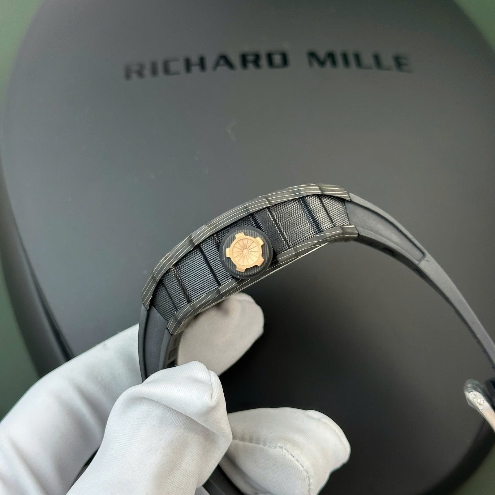 Richard Mille Tourbillon RM12-01  Watch Carbon Super Light 39.3x48mm