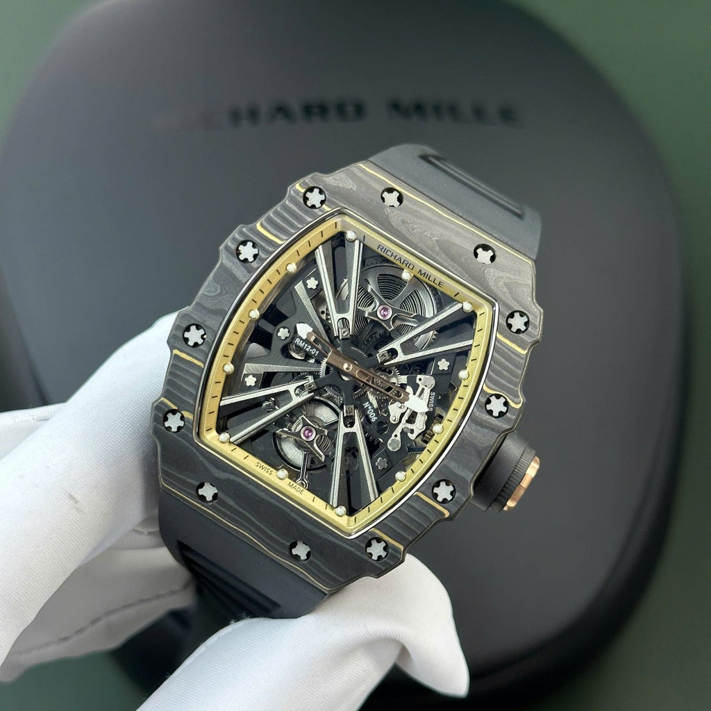 Richard Mille Tourbillon RM12-01  Watch Carbon Super Light 39.3x48mm