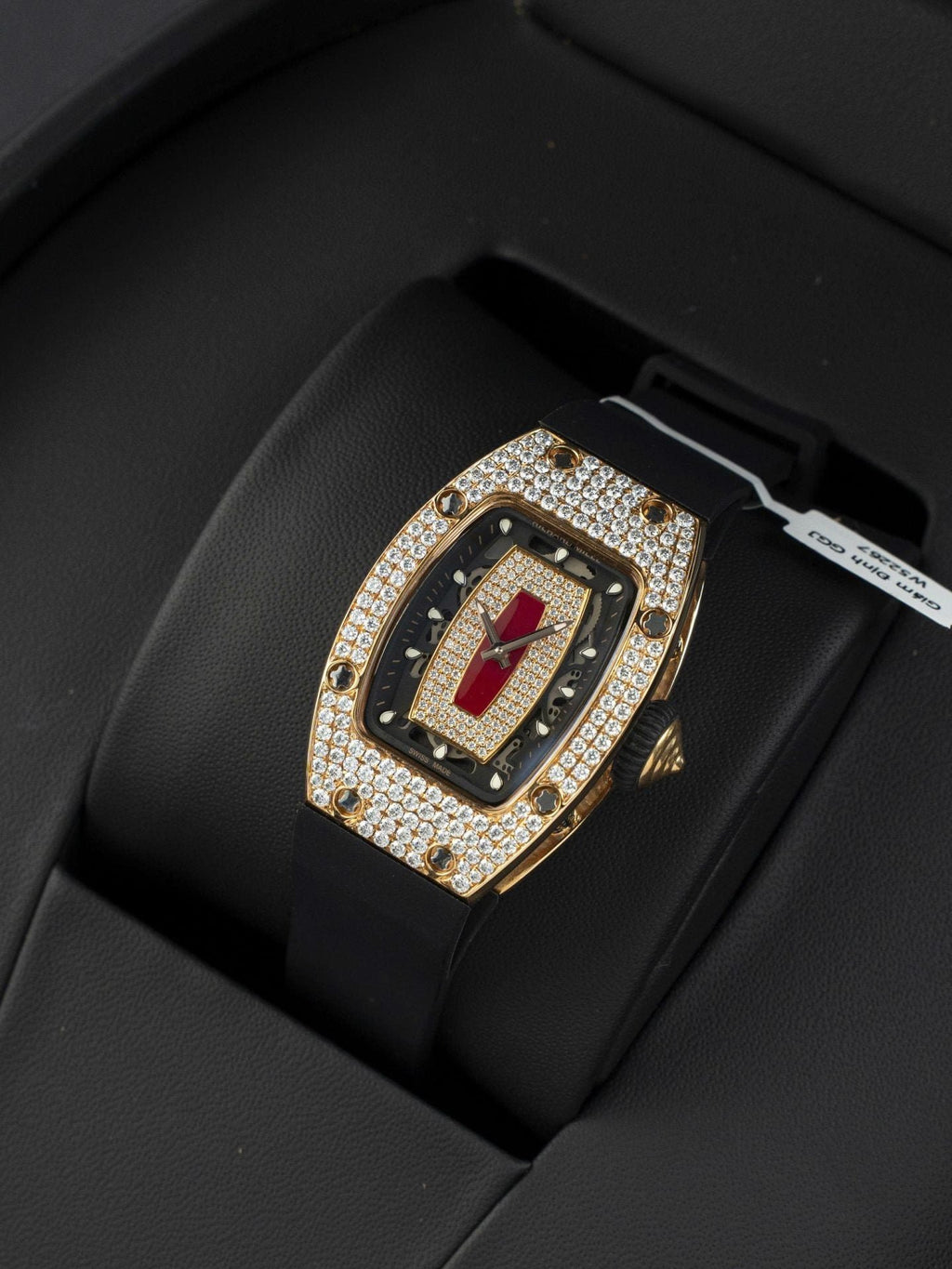 Richard Miller RM007 Watch 18K Gold Wrapped + Moissanite Diamonds 36mm