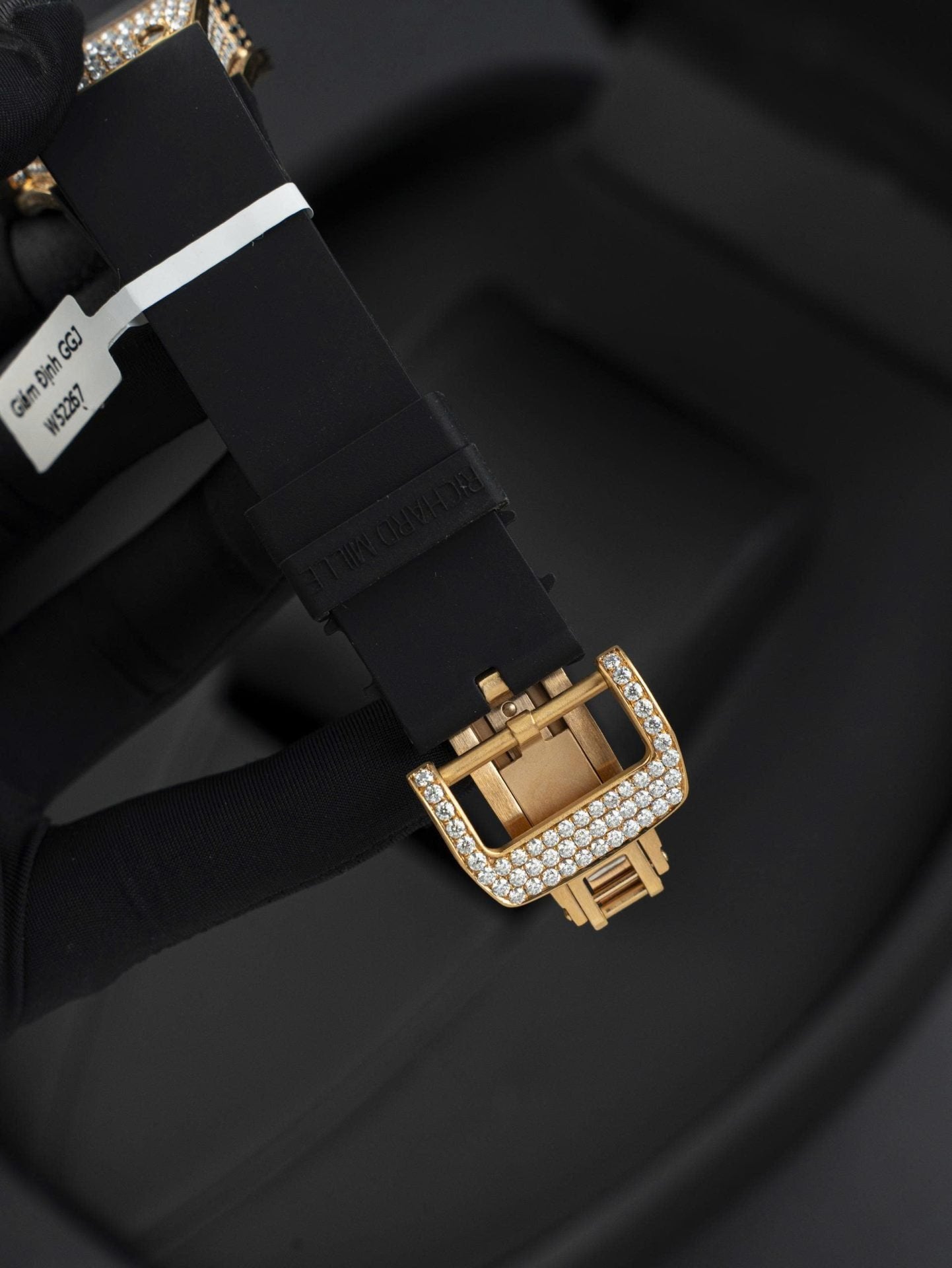 Richard Miller RM007 Watch 18K Gold Wrapped + Moissanite Diamonds 36mm