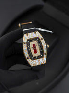 Richard Miller RM007 Watch 18K Gold Wrapped + Moissanite Diamonds 36mm