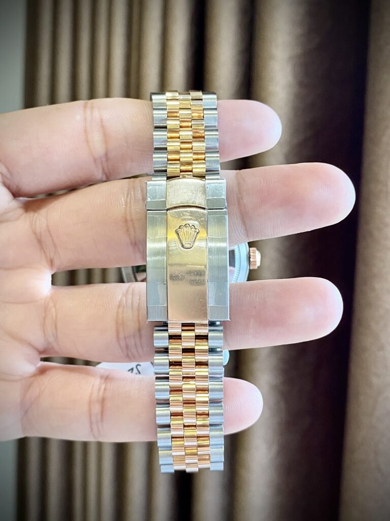 Rolex Watch DateJust Black Dial Gold Wrapped 36mm