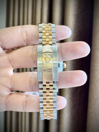 Rolex Watch DateJust Black Dial Gold Wrapped 36mm