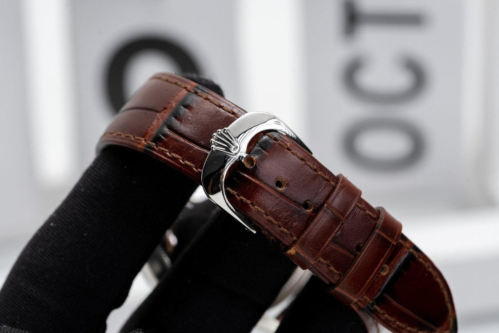Rolex Cellini 50509 Watch Leather Strap 39mm