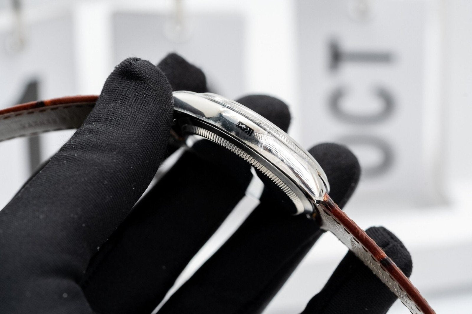Rolex Cellini 50509 Watch Leather Strap 39mm