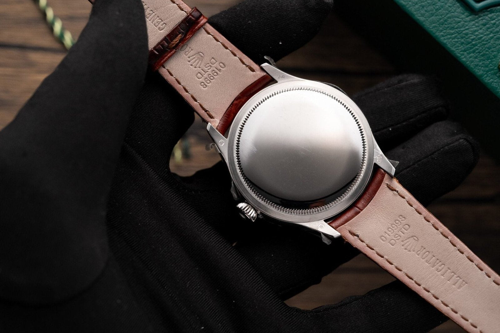 Rolex Watch Cellini Date 50519 Brown Leather Strap 39mm