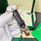 Rolex Cellini Moonphase 50535 Watch Leather Strap 39mm