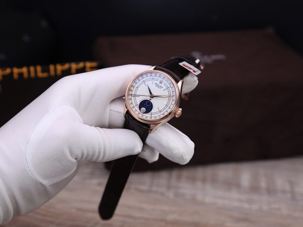 Rolex Cellini Moonphase Watch Gold Wrapped 39mm