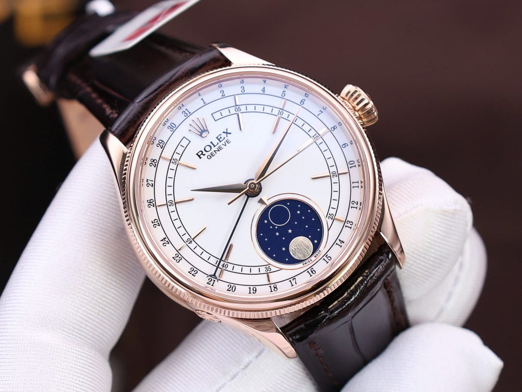 Rolex Cellini Moonphase Watch Gold Wrapped 39mm
