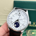 Rolex Watch Cellini Moonphase Dial White 39mm