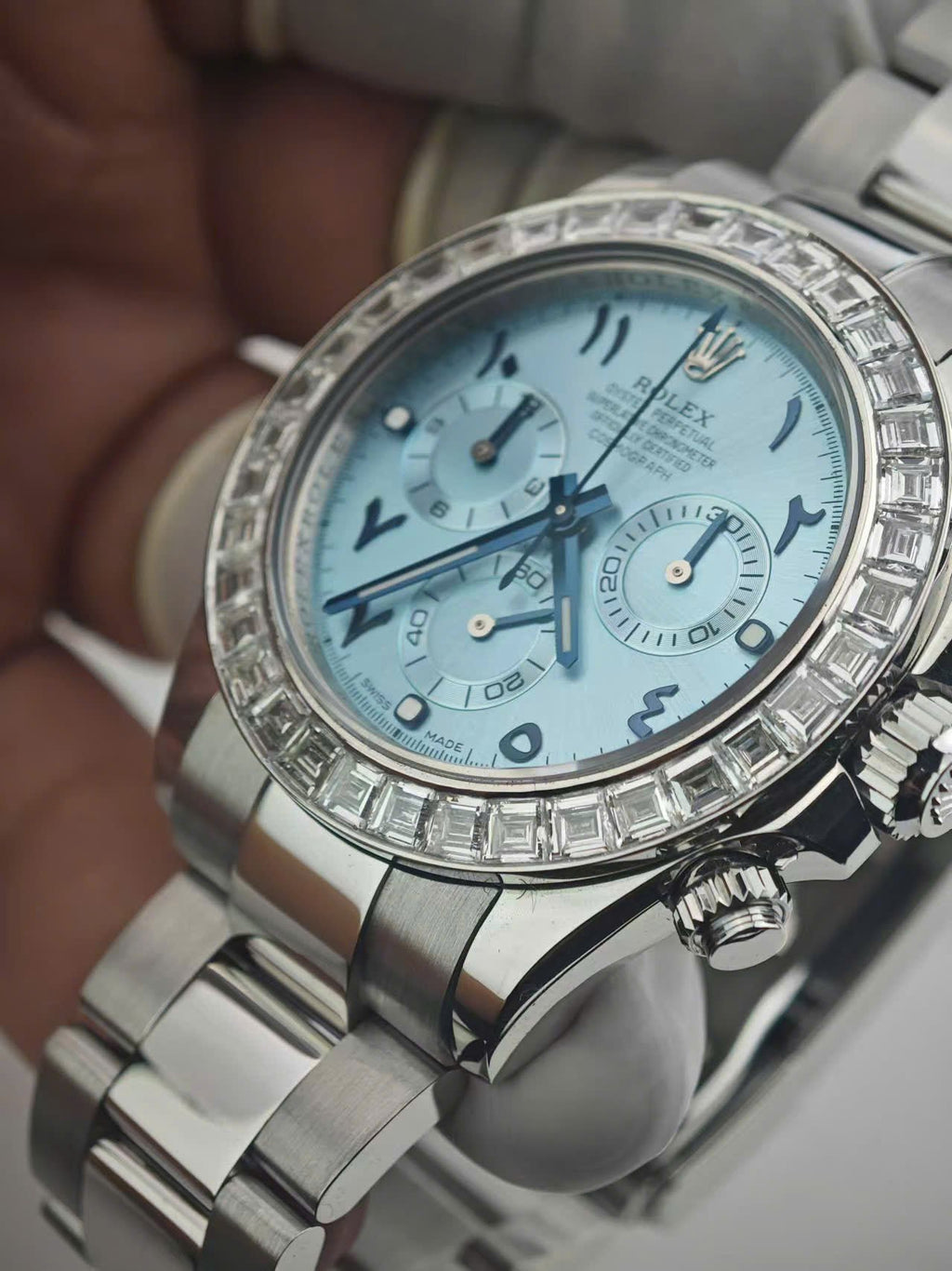 Rolex Cosmograph Daytona 116576TBR Watch Platinum PT950 + Diamonds 40mm