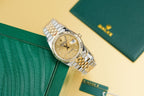 Rolex Watch Date Just 126233 Yellow Champagne Fluted Dial Gold Wrapped 36mm