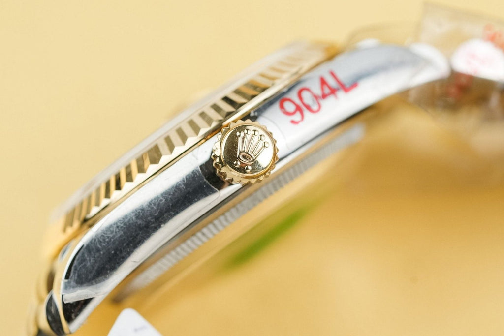 Rolex Watch Date Just 126233 Yellow Champagne Fluted Dial Gold Wrapped 36mm