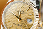 Rolex Watch Date Just 126233 Yellow Champagne Fluted Dial Gold Wrapped 36mm