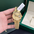 Rolex Watch Day-Date Gold Wrapped Champagne Dial 40mm