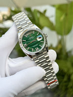 Rolex Watch Day-Date Roman Numeral Pile 40mm