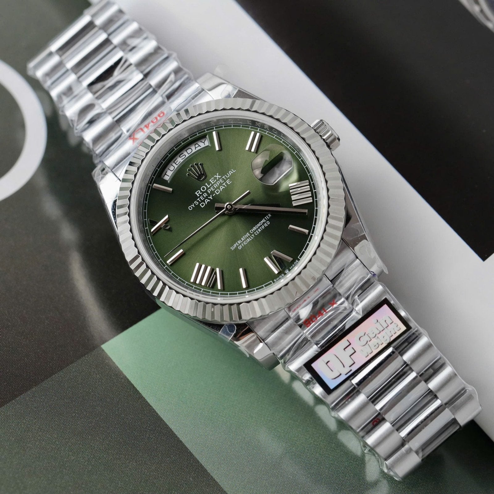 Rolex Watch Day-Date Green Dial 40mm