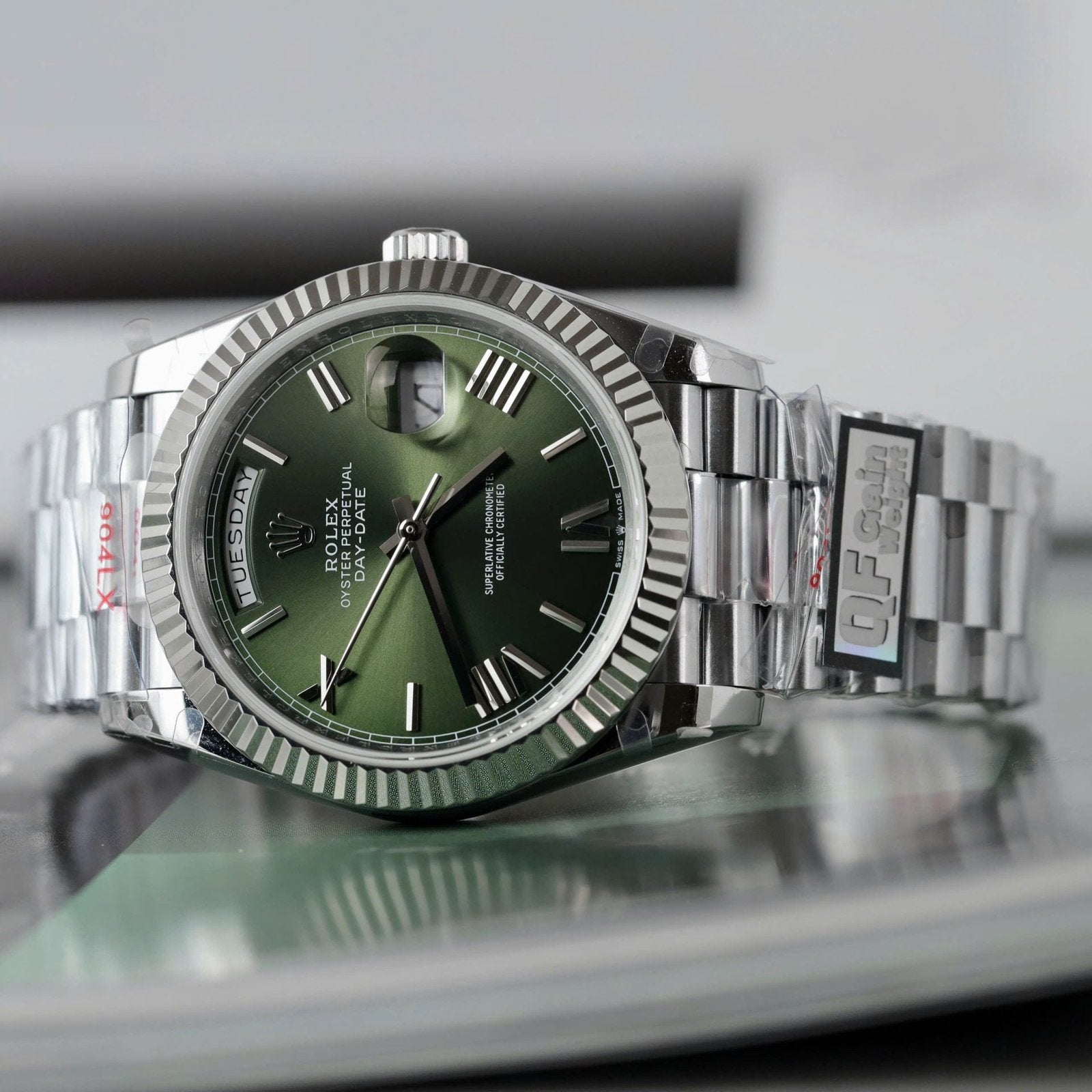 Rolex Watch Day-Date Green Dial 40mm
