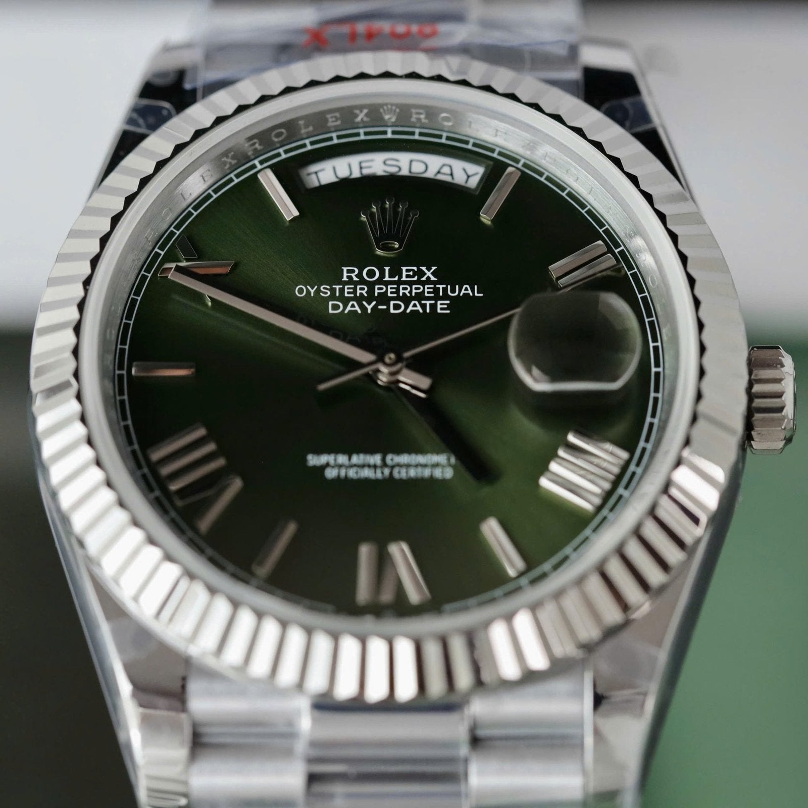Rolex Watch Day-Date Green Dial 40mm
