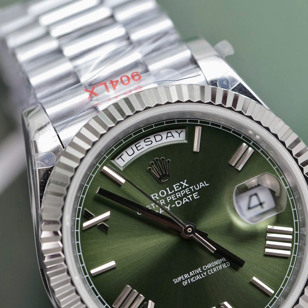 Rolex Watch Day-Date Green Dial 40mm