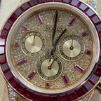 Rolex Cosmograph Daytona 126598TRU Watch 18K Solid Gold + Ruby + Natural Diamonds 40mm