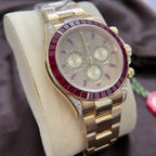 Rolex Cosmograph Daytona 126598TRU Watch 18K Solid Gold + Ruby + Natural Diamonds 40mm