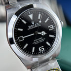 Rolex Watch Explorer 214270 Black Dial Metal Wire 39mm