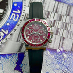 Rolex Watch Daytona 116519 Dial Rubellite Rubber Strap 40mm