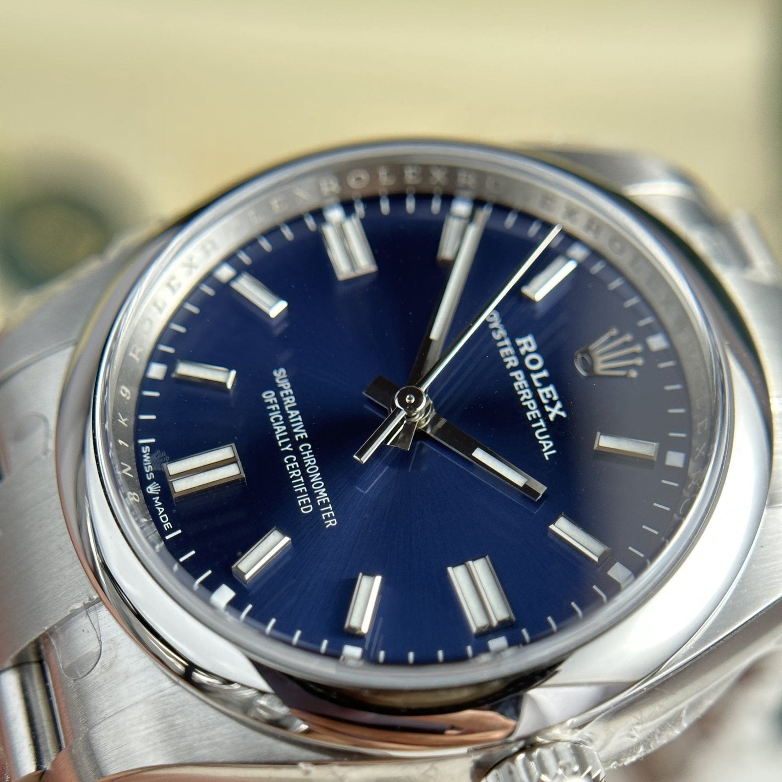 Rolex Watch Oyster Perpetual 126000 Blue Dial 36mm