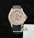 Rolex Yacht Watch Gold Wrapped + Moissanite Diamonds 40mm