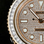Rolex Yacht Watch Gold Wrapped + Moissanite Diamonds 40mm