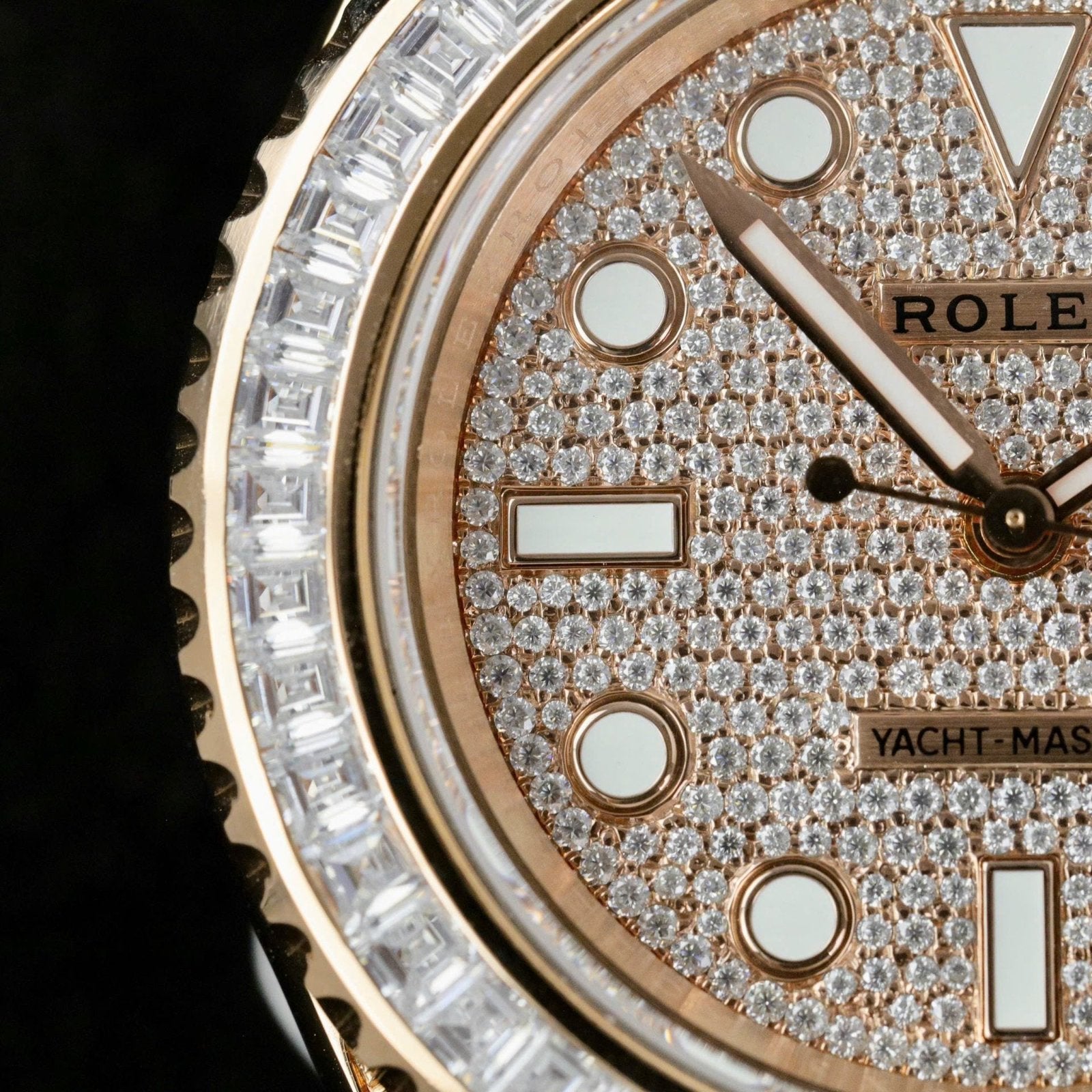 Rolex Yacht Watch Gold Wrapped + Moissanite Diamonds 40mm