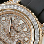 Rolex Yacht Watch Gold Wrapped + Moissanite Diamonds 40mm