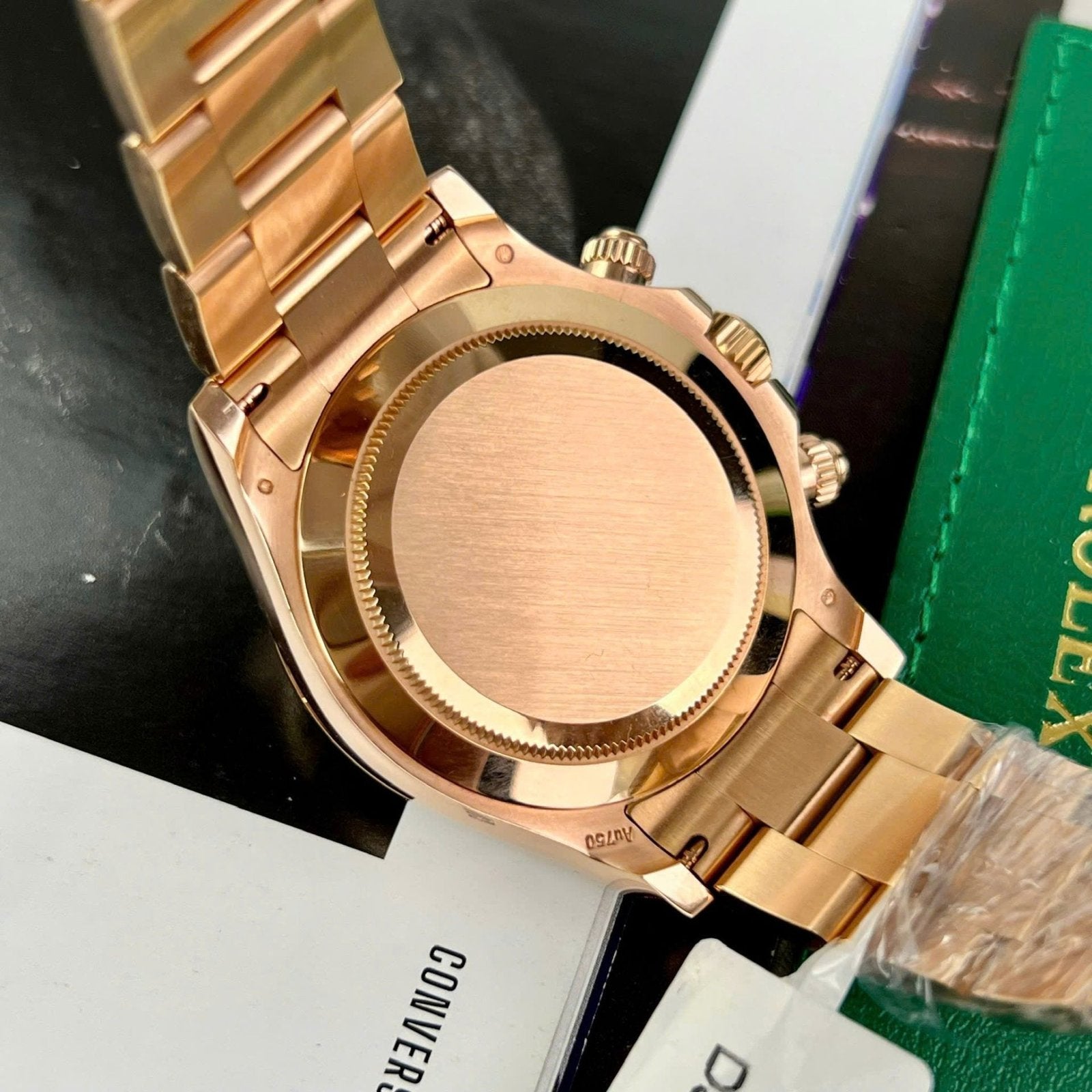 Rolex Cosmograph Daytona 116505 18K Gold Wrapped Watch 40mm