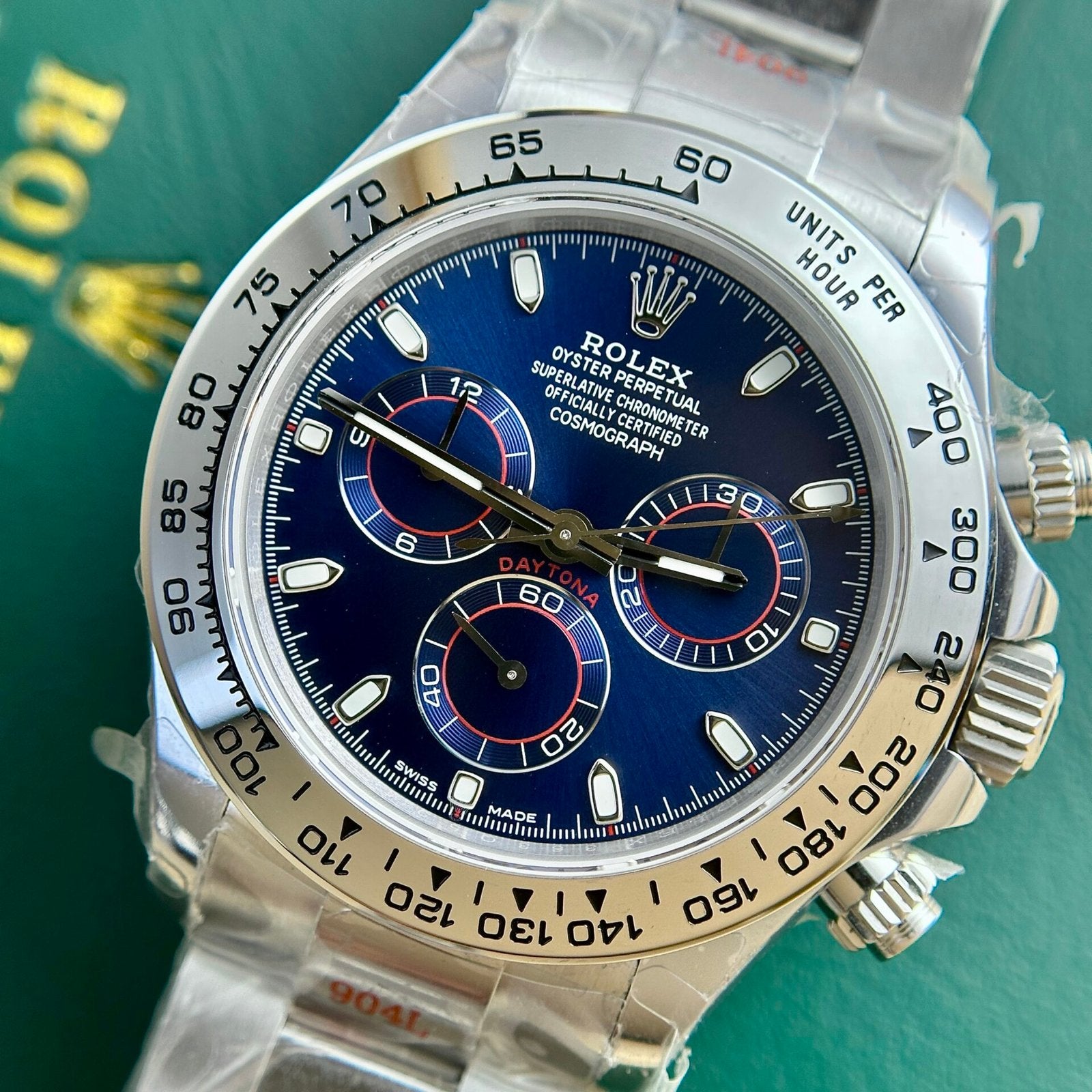 Rolex Cosmograph Daytona 116506 Watch Blue Dial 40mm