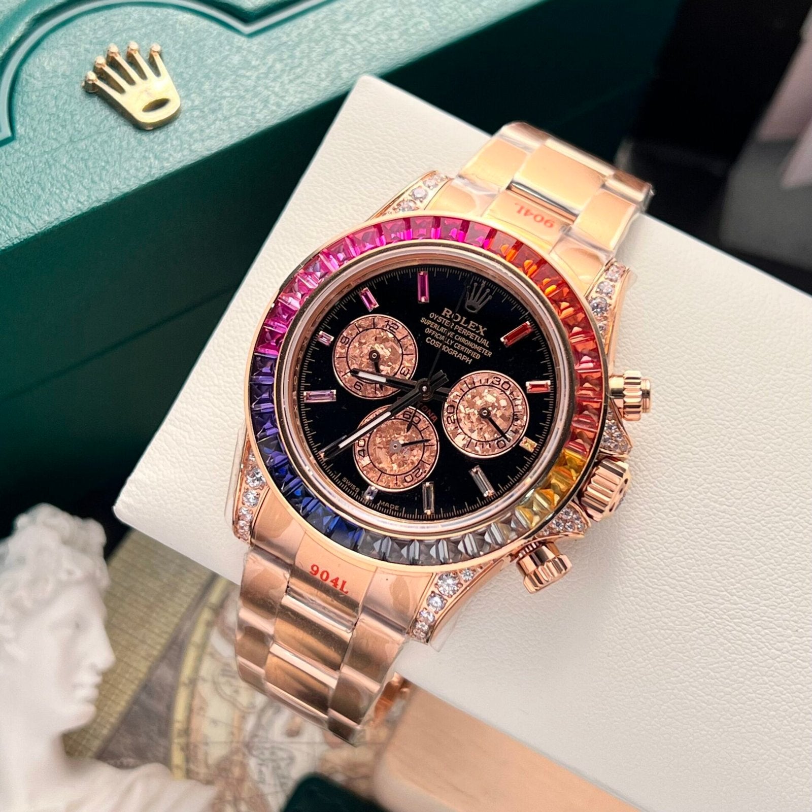 Rolex Watch Cosmograph Daytona 116595RBOW Black Dial 40mm