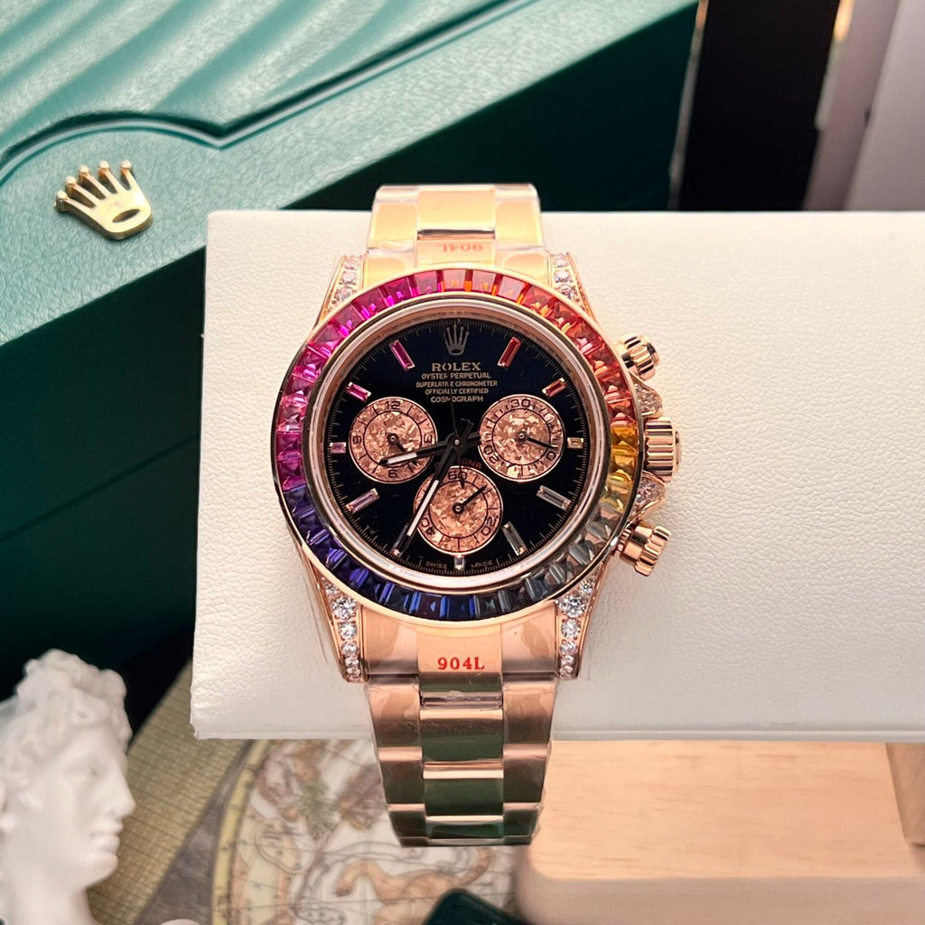 Rolex Watch Cosmograph Daytona 116595RBOW Black Dial 40mm