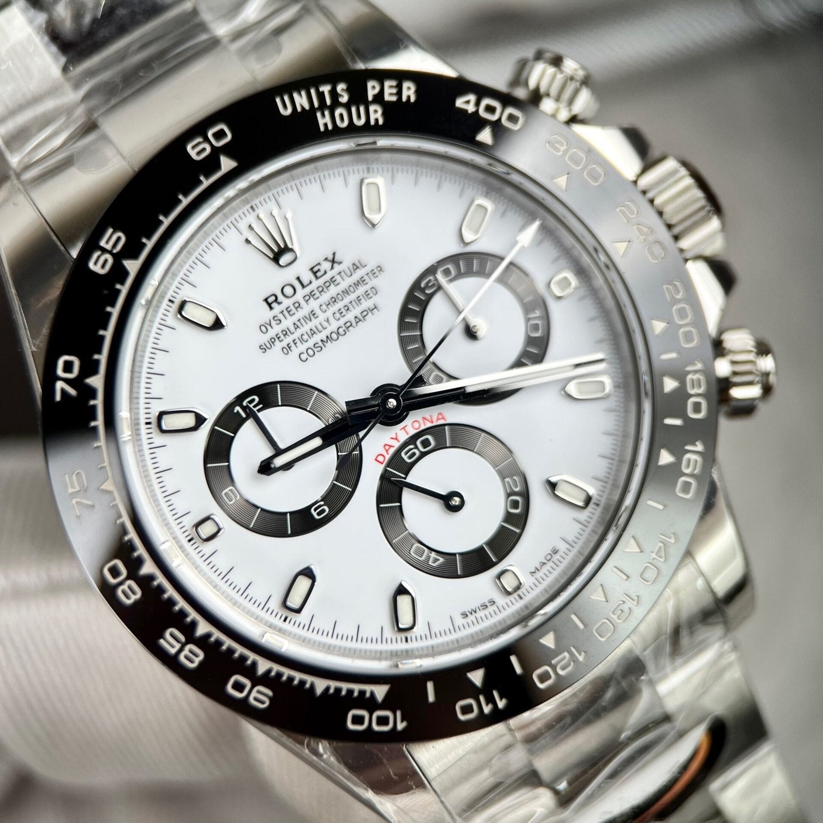 Rolex Cosmograph Daytona 116500LN Watch White Dial 40mm
