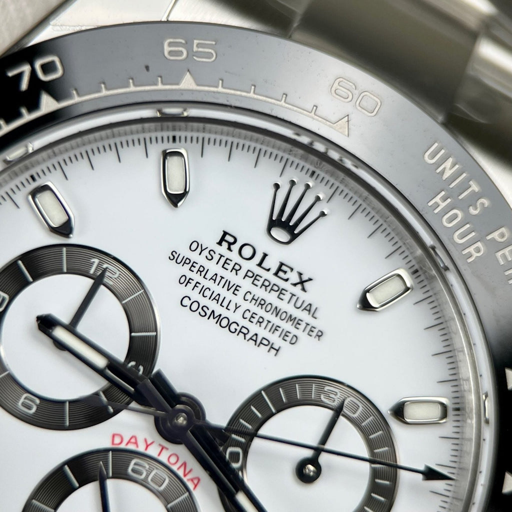 Rolex Cosmograph Daytona 116500LN Watch White Dial 40mm