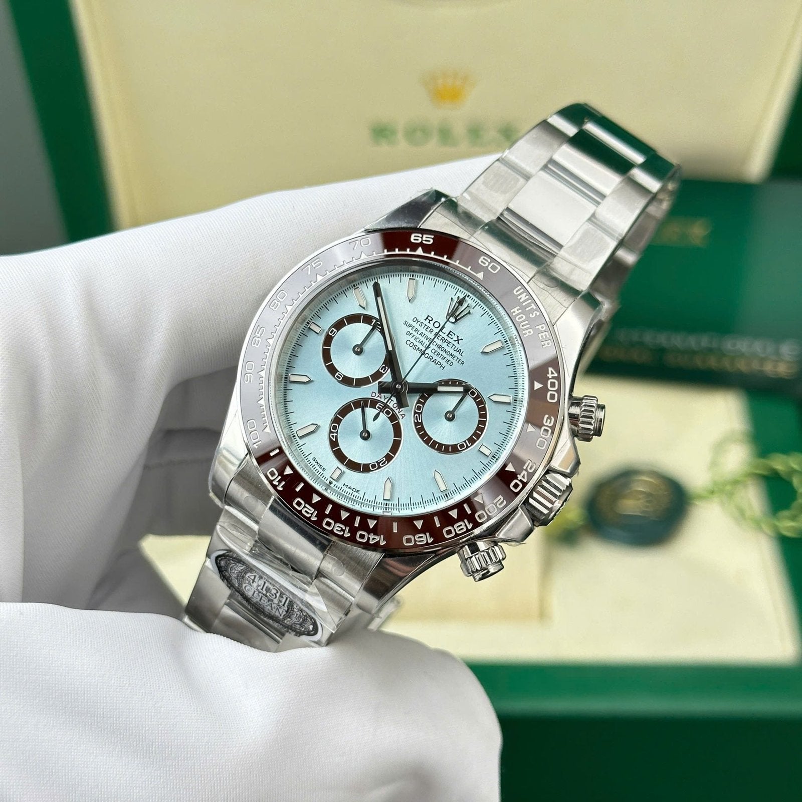 Rolex Cosmograph Daytona 126506 Watch Dial Ice Blue 40mm