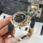 Rolex Cosmograph Daytona 126515 Watch Chocolate Dial Rubber Strap 40mm