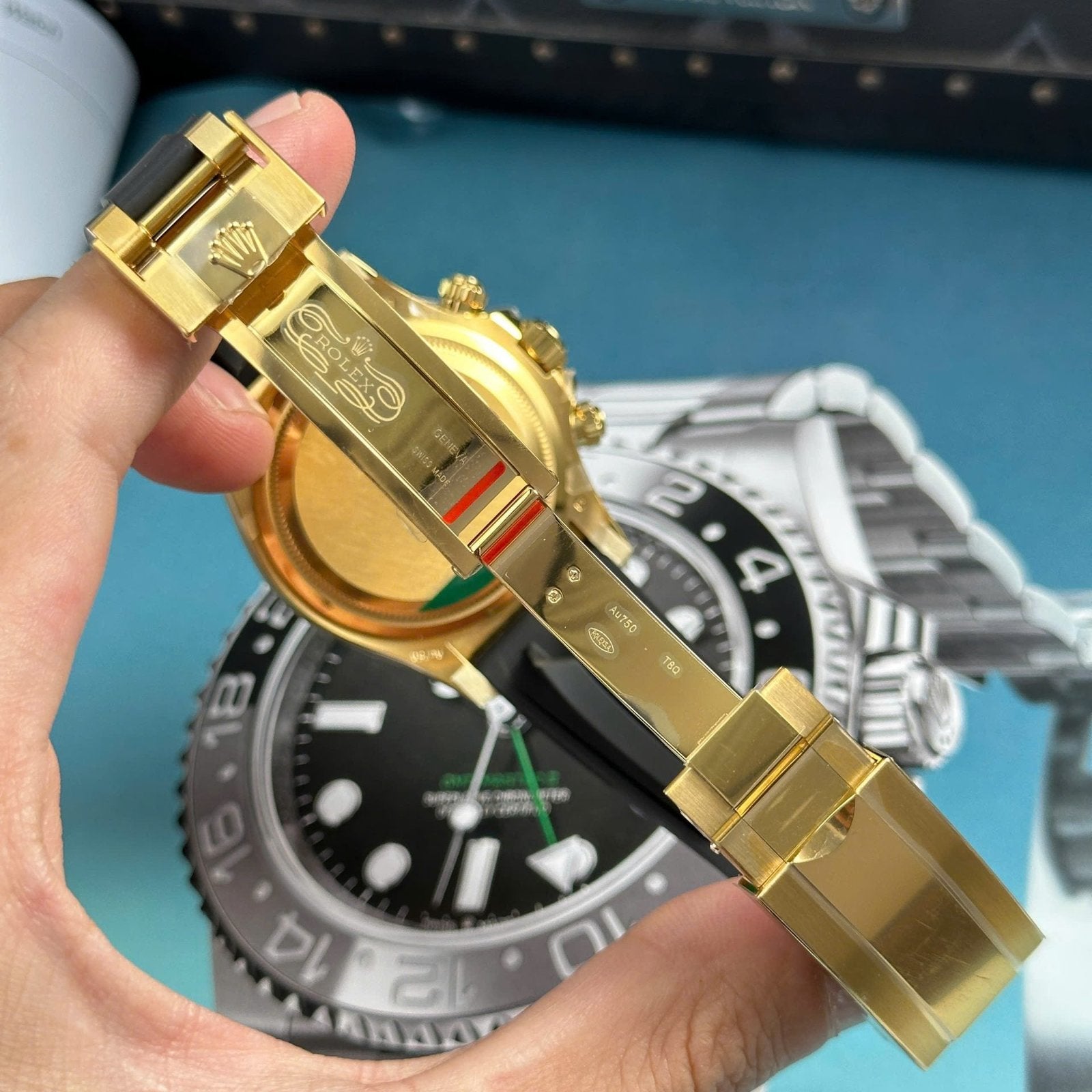 Rolex Cosmograph Daytona 126518LN Watch Turquoise Blue Lacquer Dial 40mm