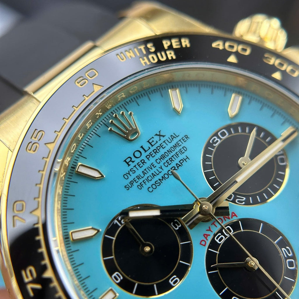 Rolex Cosmograph Daytona 126518LN Watch Turquoise Blue Lacquer Dial 40mm