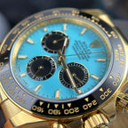 Rolex Cosmograph Daytona 126518LN Watch Turquoise Blue Lacquer Dial 40mm