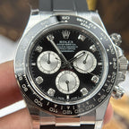 Rolex Cosmograph Daytona 126519LN Watch Black Dial Oysterflex Strap 40mm