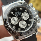 Rolex Cosmograph Daytona 126519LN Watch Black Dial Oysterflex Strap 40mm
